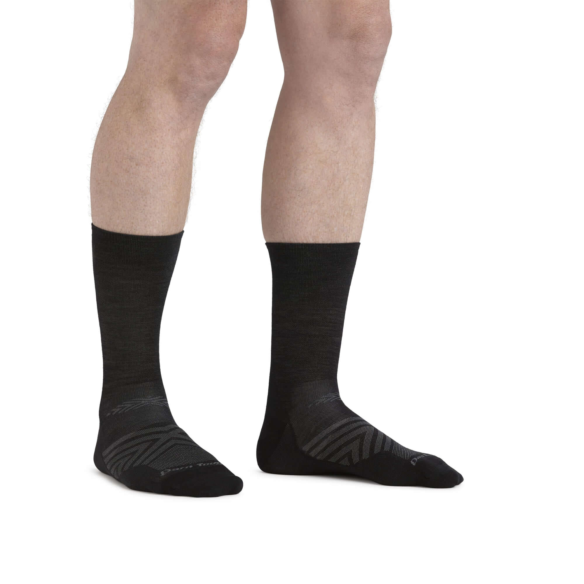 Calcetines de media caña para correr de lana merina. Mod. Run 1035 Black - Imagen 4