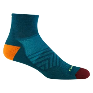 Calcetines tobilleros con acolchado para correr de lana merina. Mod. Run 1040 Dark Teal