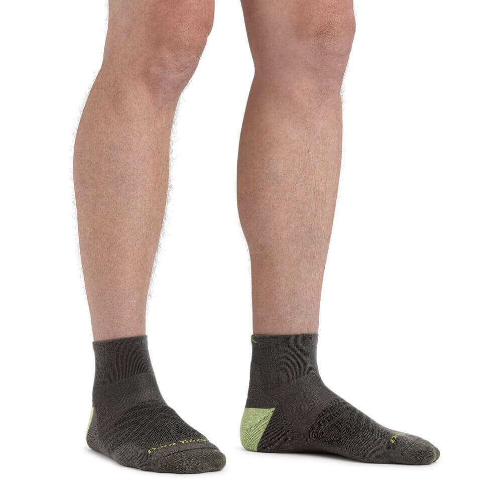 Calcetines tobilleros con acolchado para correr de lana merina. Mod. Run 1040 Black - Imagen 4