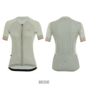 Jersey Ciclismo M/C Mujer GW 75 TO 25 Beige