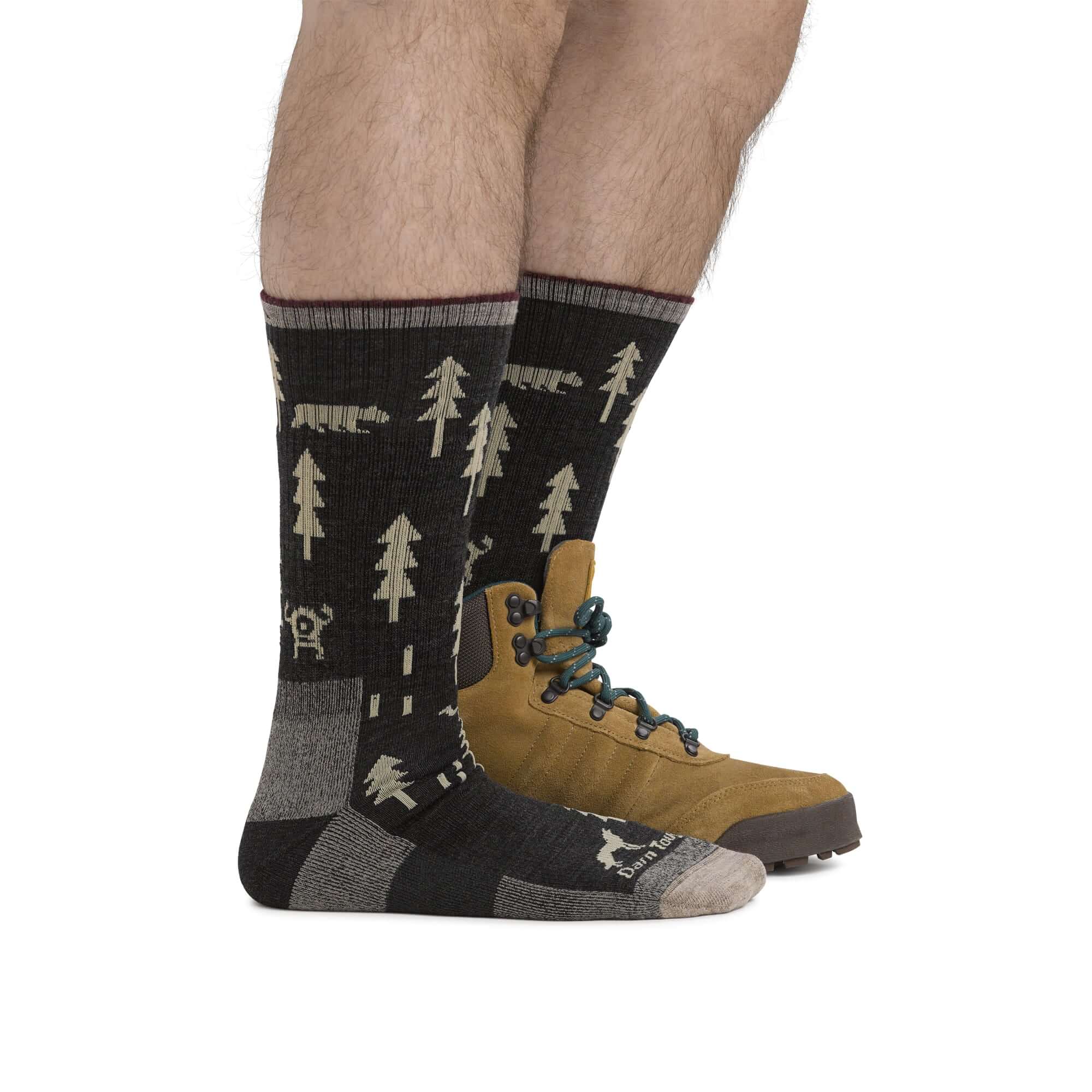 Calcetines de trikking de mediacaña. Mod. ABC 1964 Black - Imagen 3