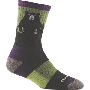 Calcetines de senderismo tobilleros altos. Mod. Bear Town 1970 Lime