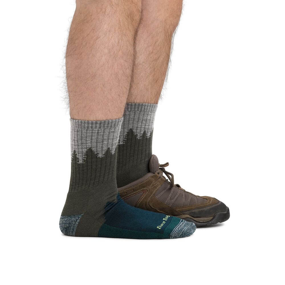 Calcetines de trekking tobilleros altos. Mod. Number 2 1974 Teal - Imagen 5