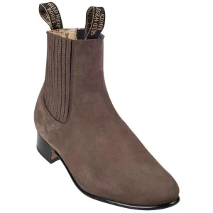 Botines Charros de Gamuza Original Color Cafe Claro WW-2616360