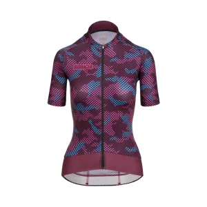 Jersey Ciclismo Bioracer Maillot Epic Camo21 Mujer Burdeos