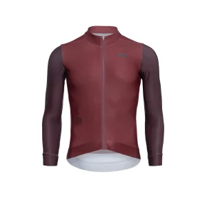 Jersey de Ciclismo Térmico M/L Hombre Ascender Marsala Red