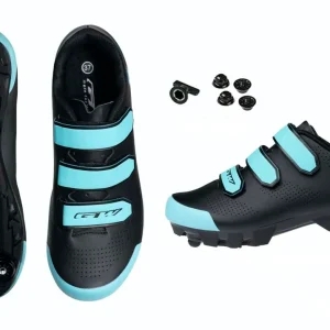 Zapatilla Ciclismo MTB GW SHIFT NEGRO/TURQUESA