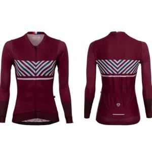 Jersey Ciclismo M/L Mujer GW Liberte Elegance Vino
