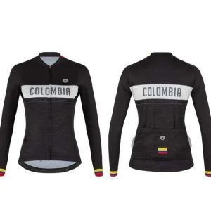 Jersey Ciclismo M/L Mujer GW Colombia Sport Escalador Negr