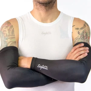 Mangas de Ciclismo Safetti Essenziales Trascendenza Negras