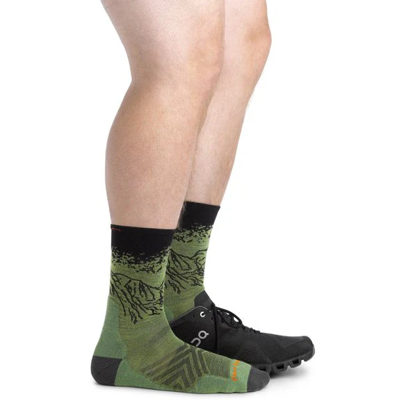 Calcetines media caña con acolchado para correr de lana merina. Mod. Vert 1066 - Imagen 4