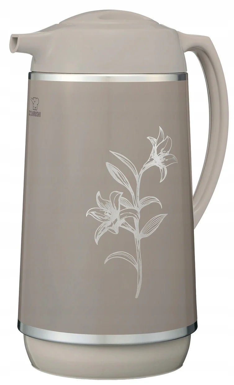 Jarra aislada de vidrio de borosilicato Zojirushi AHGB-10 Color Lily Cacao