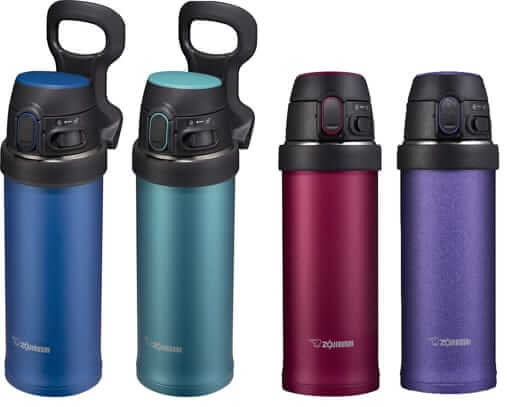 Botella Aislada De Acero Inoxidable Zojirushi SM-QAF48 Cobalt Blue - Imagen 3