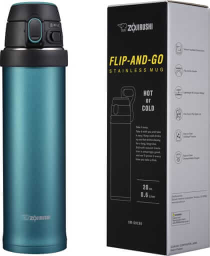 Botella Aislada De Acero Inoxidable Zojirushi SM-QAF48 Teal - Imagen 9