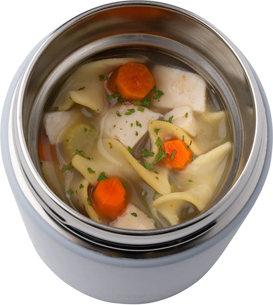 Tarros aislados de comida en acero inoxidable Zojirushi SW-KA40 Color Ice Gray - Imagen 9