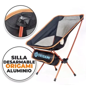 Silla Origami Plegable con Funda / Fácil de Armar