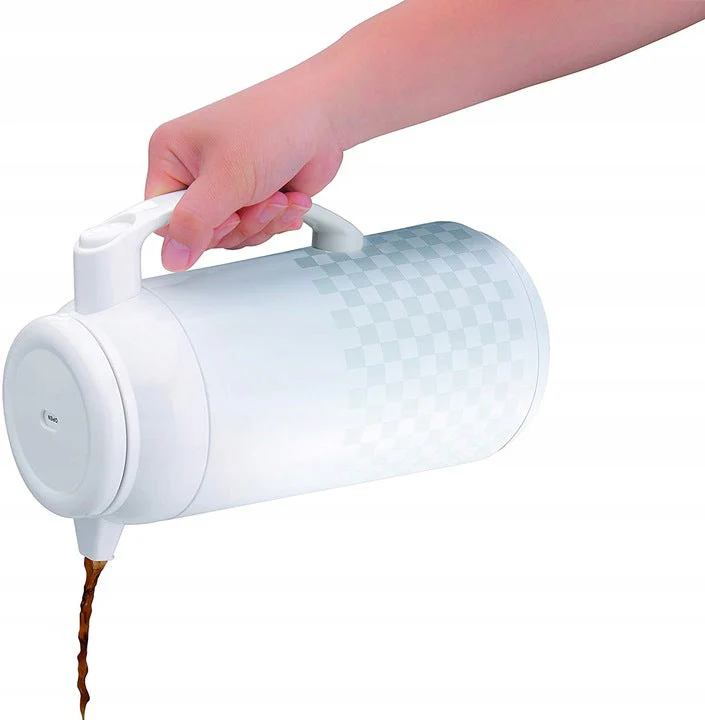 Jarra aislada de vidrio de borosilicato "Handy Pots" Ichimatsu Zojirushi AFFB-1.0 L Ichimatsu White - Imagen 7