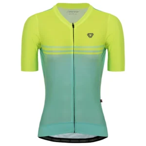 Jersey Ciclismo M/C Mujer GW Alta Visibilidad Turqueza