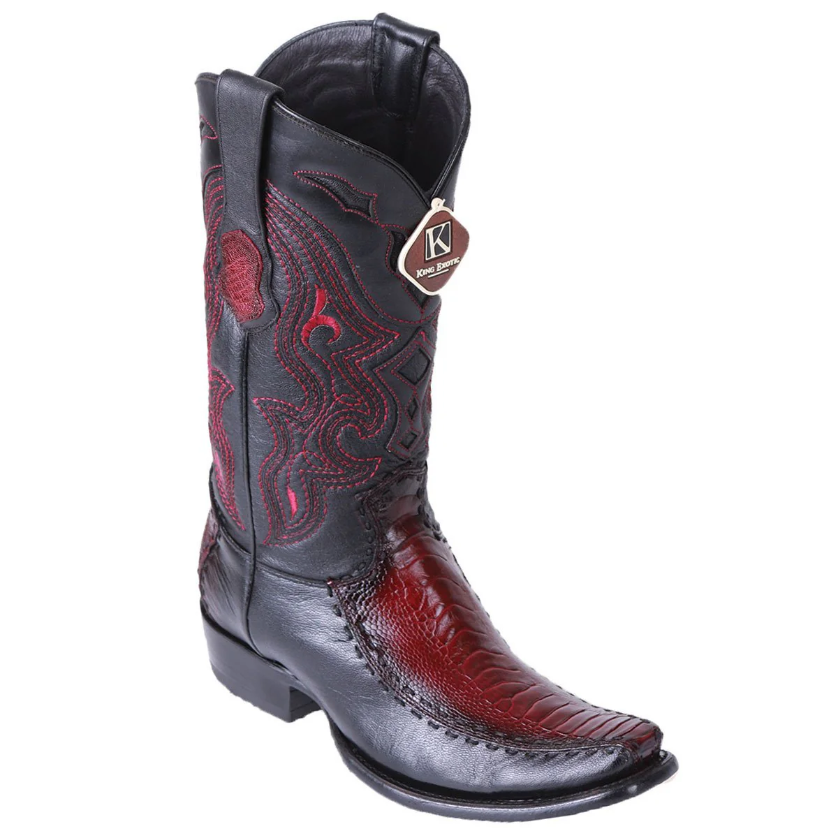 Botas de Avestruz Pata con Venado Horma Dubai KE-479F05 - Imagen 6