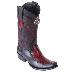 Botas de Pata de Avestruz Original con Venado Horma Dubai KE-479F0543
