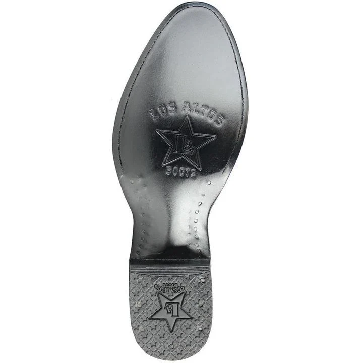 Botas de Cuello de Toro Original Punta Oval Color Negro - Los Altos Boots - Imagen 3