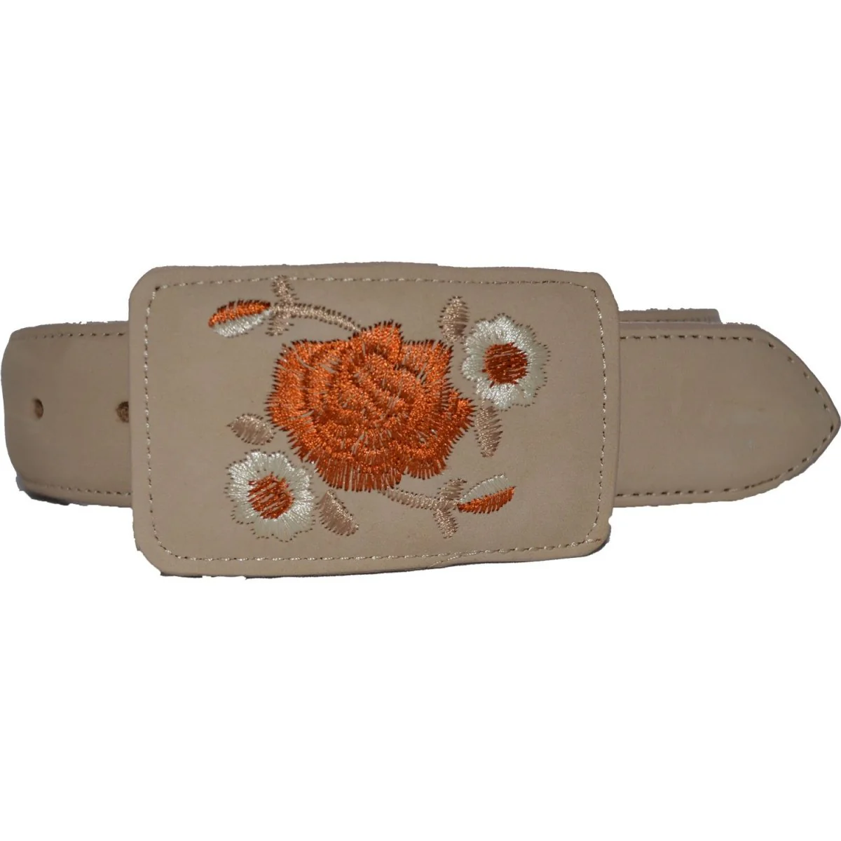 Botas Vaqueras de Cuero para Dama Acabado Nobuck en Hueso ROD-41504 - Imagen 6