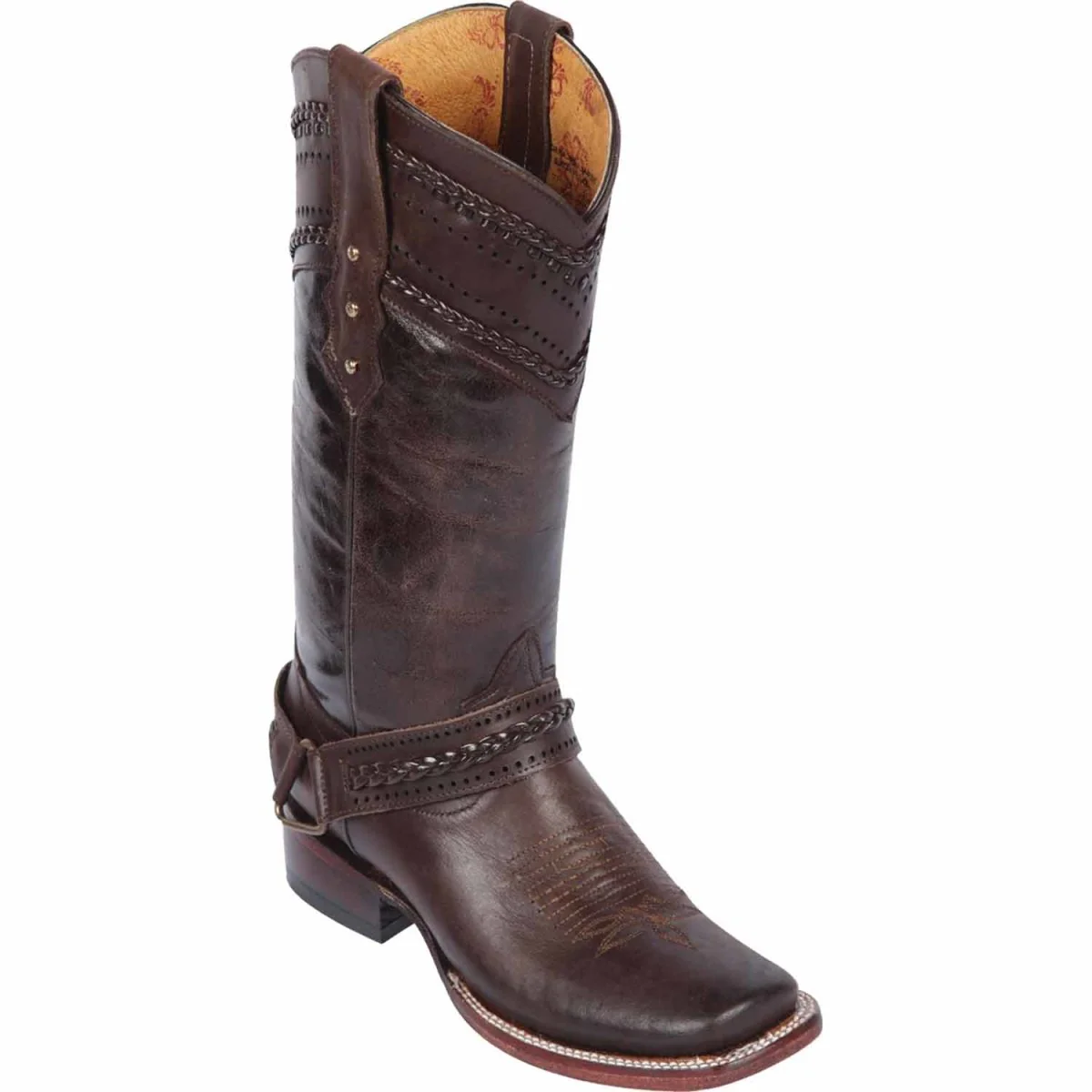 Botas Altas de Cuero para Mujer en Horma Rodeo Q3224207 - Imagen 2