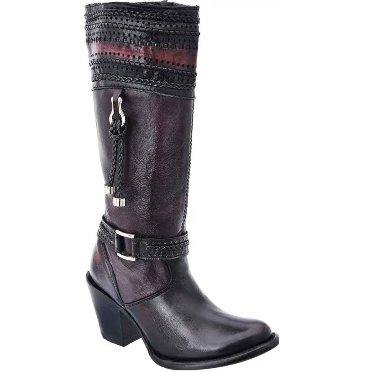 Botas Altas de Piel de Cabra Horma Tiffany con Zipper para Mujer WD-527 - Imagen 2