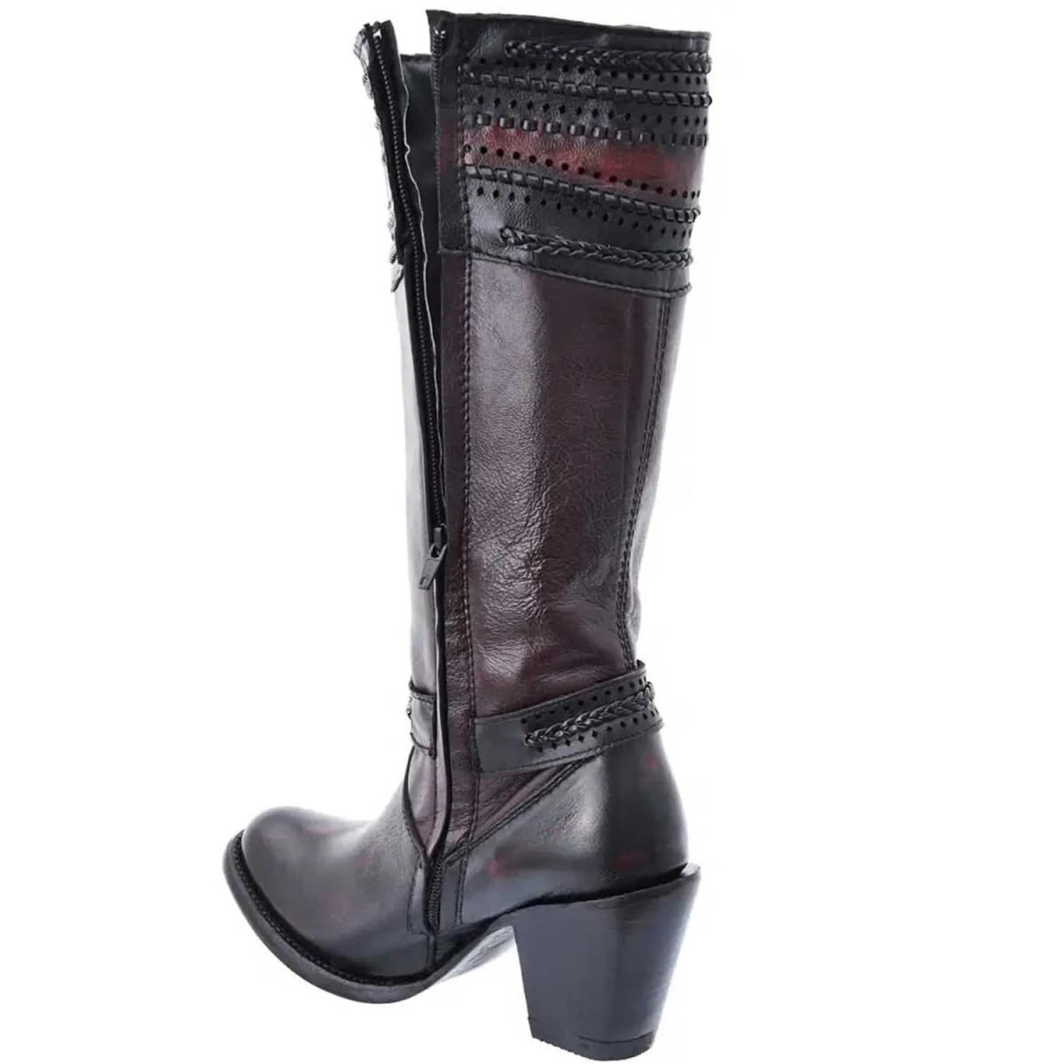 Botas Altas de Piel de Cabra Horma Tiffany con Zipper para Mujer WD-527 - Imagen 3