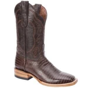 Botas de Armadillo Lizard Grabado Horma Rodeo Color Cafe WD-295