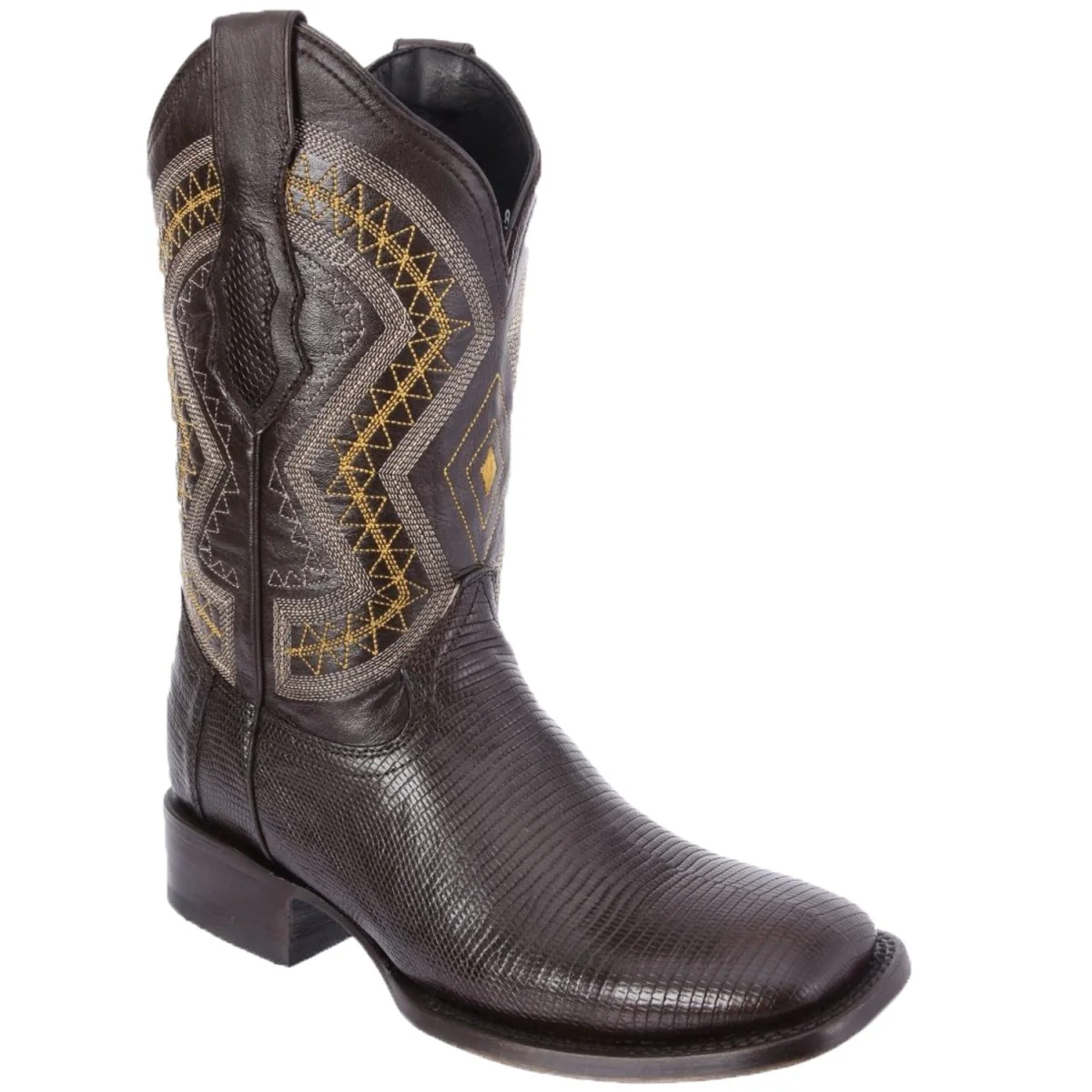 Botas de Armadillo Lizard Original Horma Rodeo Color Cafe WD-246 - Imagen 2
