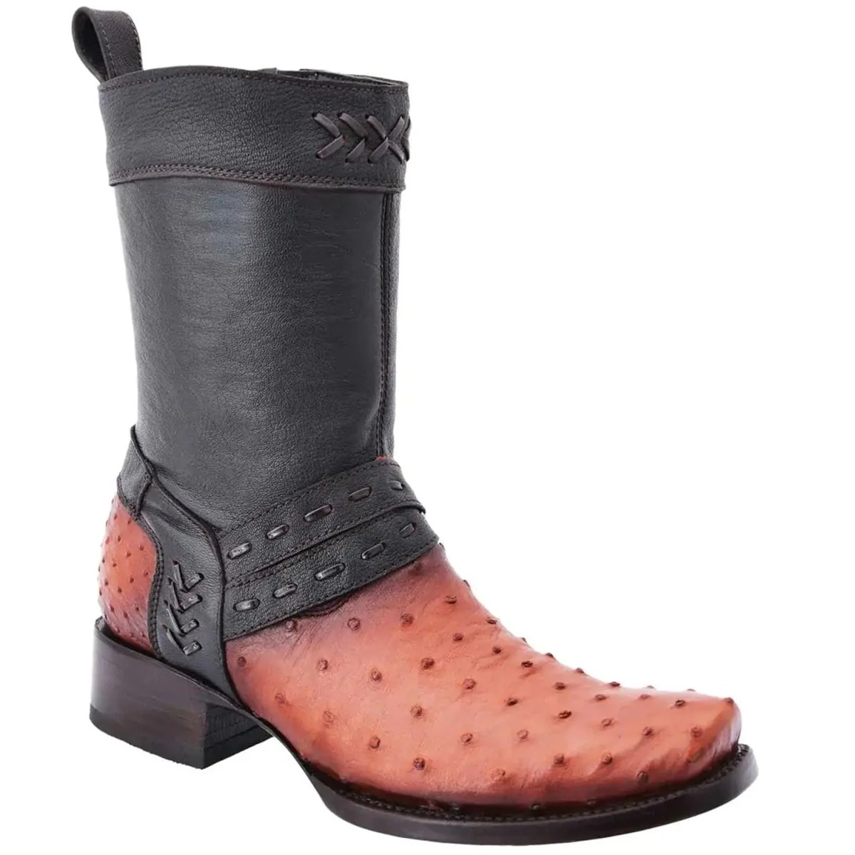 Botas de Avestruz Original Horma Cuadrada WD-017 - Imagen 2