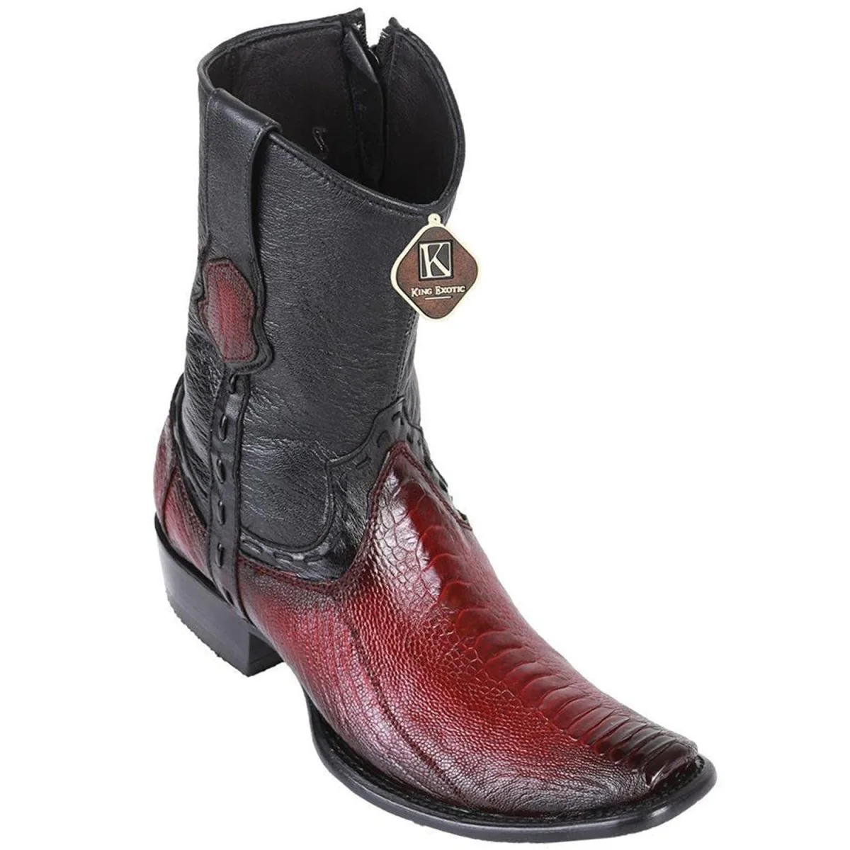 Botas de Avestruz Pata Original Cortas Horma Dubai KE-479B0543 - Imagen 2