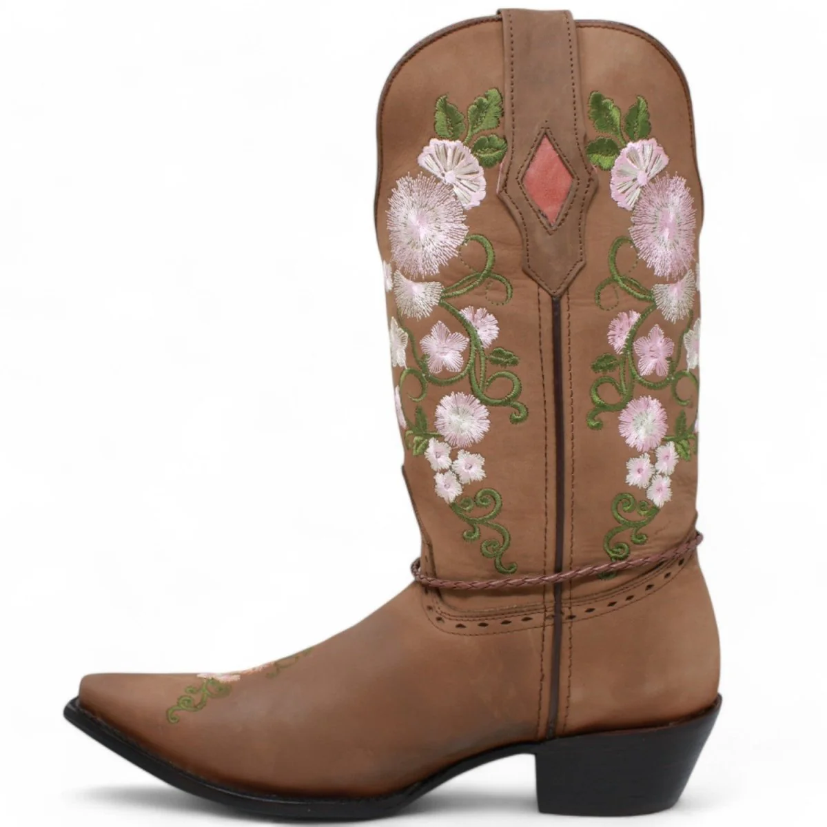 Botas de Cuero Crazy Horma Punta Recortada para Mujer WD-474 - Imagen 4