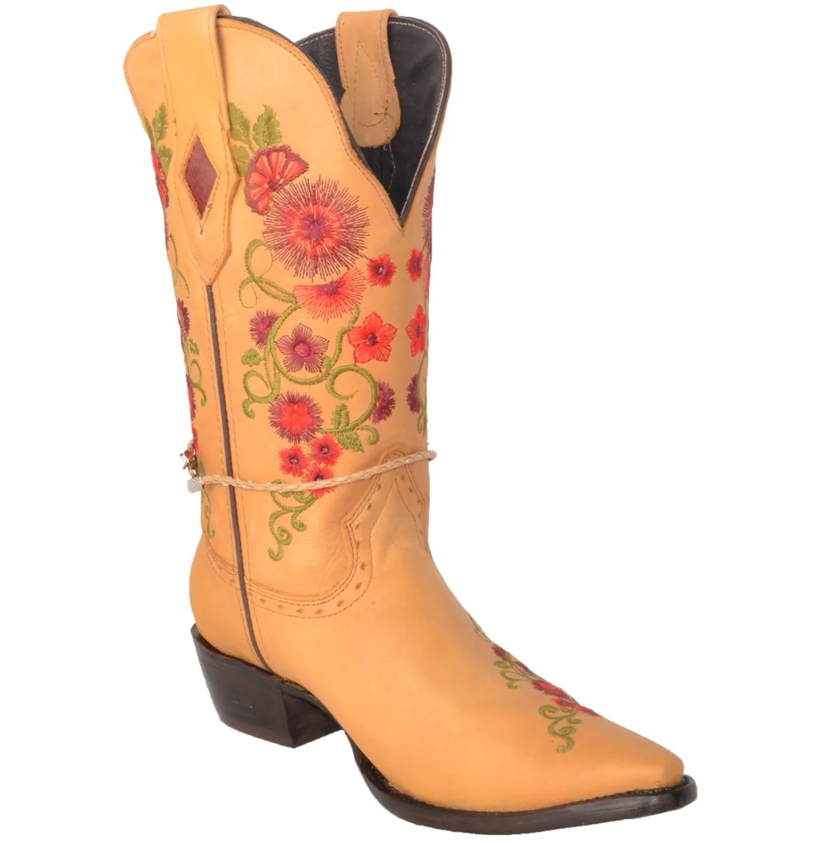 Botas de Cuero Horma Punta Recortada Crazy para Mujer WD-476 - Imagen 7