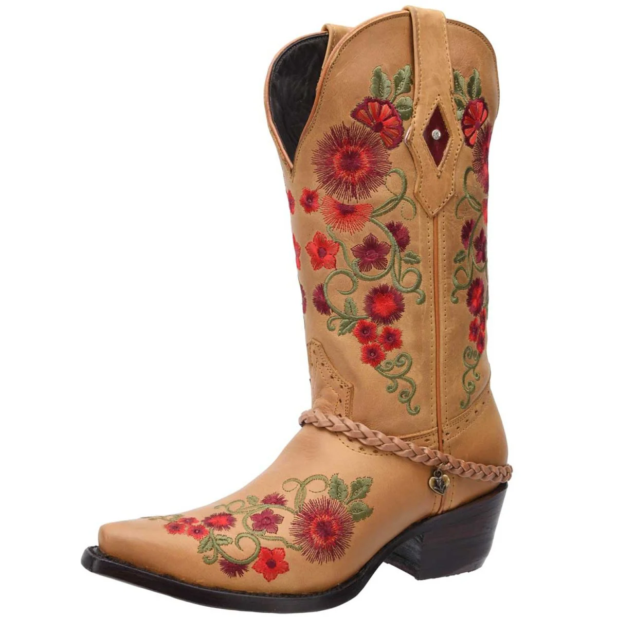 Botas de Cuero Horma Punta Recortada Crazy para Mujer WD-476 - Imagen 2