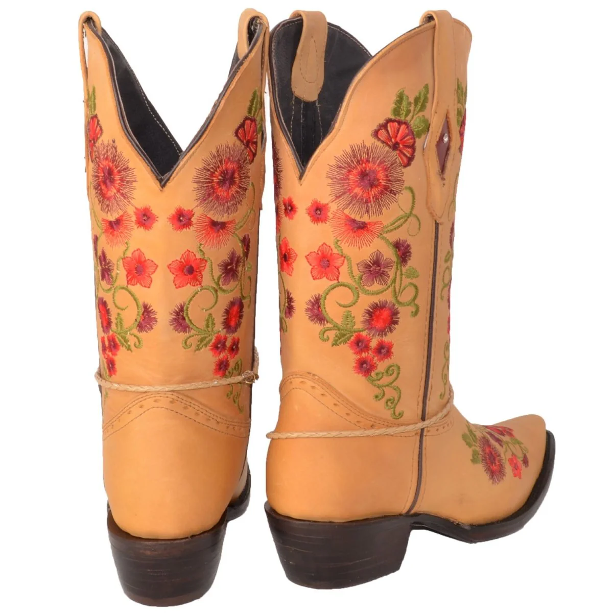 Botas de Cuero Horma Punta Recortada Crazy para Mujer WD-476 - Imagen 9