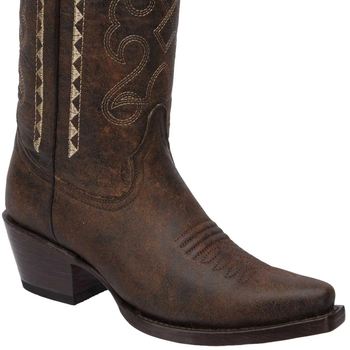 Botas de Cuero Horma Punta Recortada para Mujer WD-470 - Imagen 3