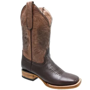 Botas de Cuero Napa Original Horma Rodeo para Mujer Color Cafe WD-507
