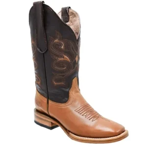 Botas de Cuero Napa Original Horma Rodeo para Mujer Color Oro WD-505