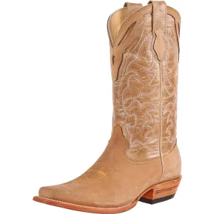 Botas de Cuero Vaqueras Para Dama Punta Europea ROD-1834-TT