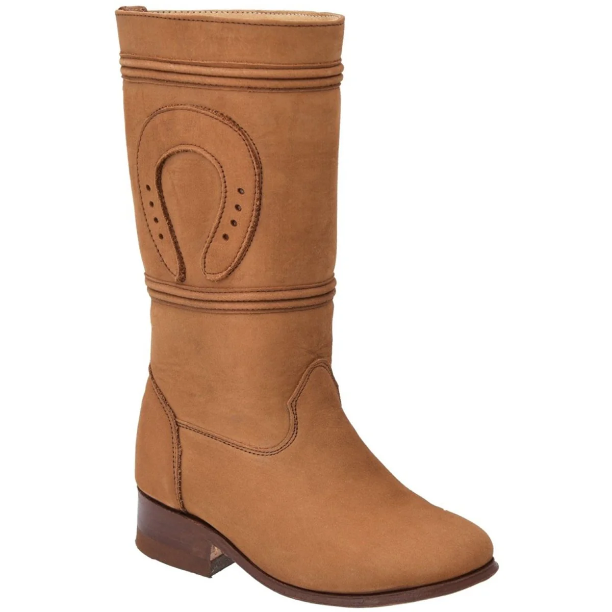 Botas de Escaramuza para Niña Cuero Nobuck Original Color Cafe WD-355 - Imagen 2