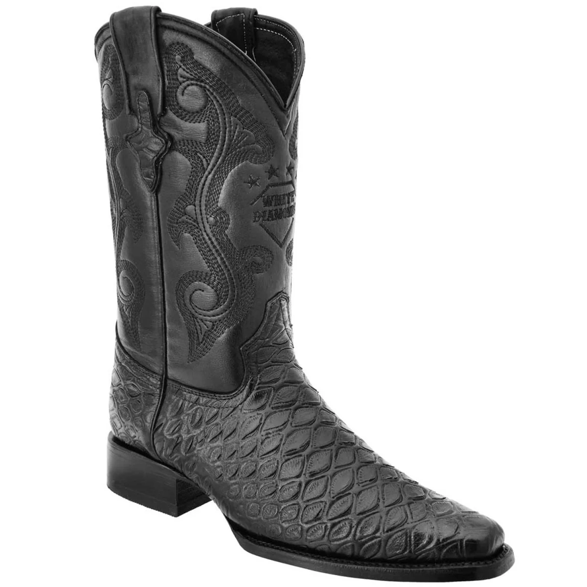 Botas de Oso Hormiguero Grabado Horma Europea Cuadrada WD-168 - Imagen 2