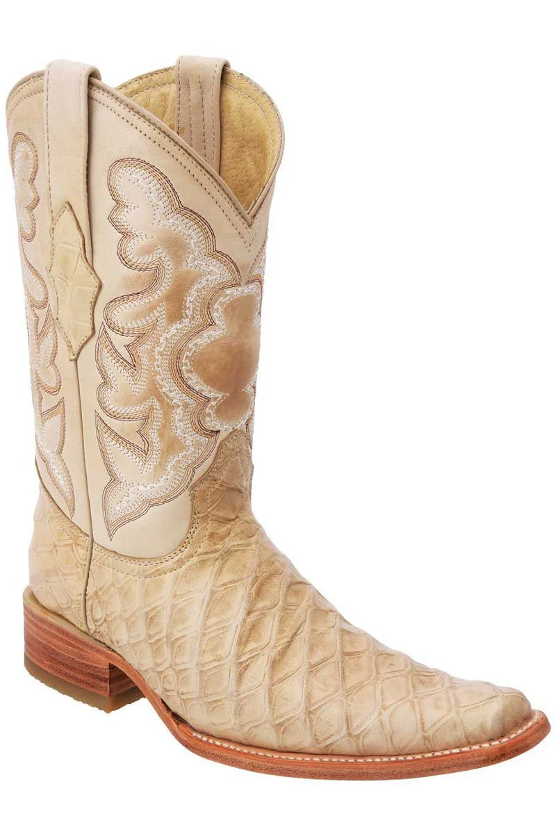 Botas de Oso Hormiguero Grabado Horma Europea Cuadrada WD-165 - Imagen 9