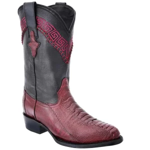 Botas de Pata de Avestruz Original Horma Puntal WD-217