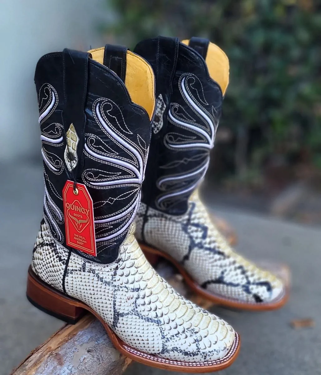 Botas de Piton Grabado Horma Rodeo Cuadrada Q8225749 - Imagen 5