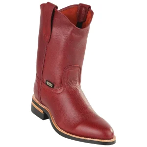 Botas de Trabajo con Suela de Hule Color Vino OM-52C2706