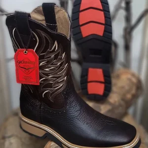 Botas de Trabajo Horma Rodeo Suela Doble Densidad Color Chocolate Q822W2794