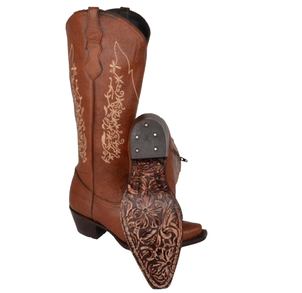 Botas de Cuero Original para Mujer Color Shedron WD-523 - Imagen 4