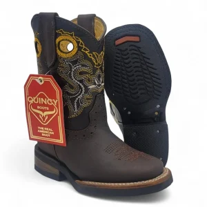 Botas para Niño de Cuero Crazy Horma Rodeo Color Cafe Q4226207